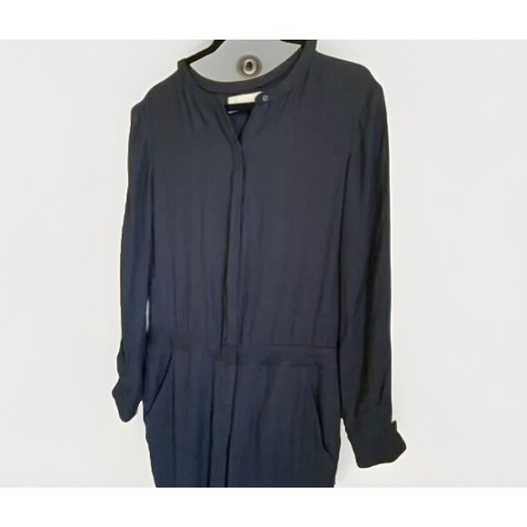 A.L.C. Women Jumpsuit Black Long Sleeve Viscose Size 2 Grunge Dark Gorpcore Punk - Picture 5 of 12